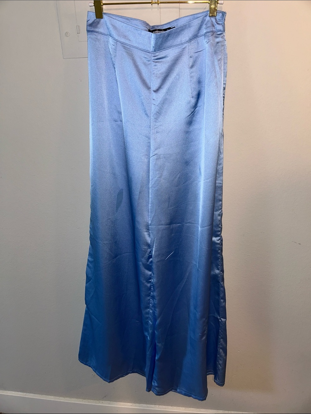 Missguided Light Blue Satin pants